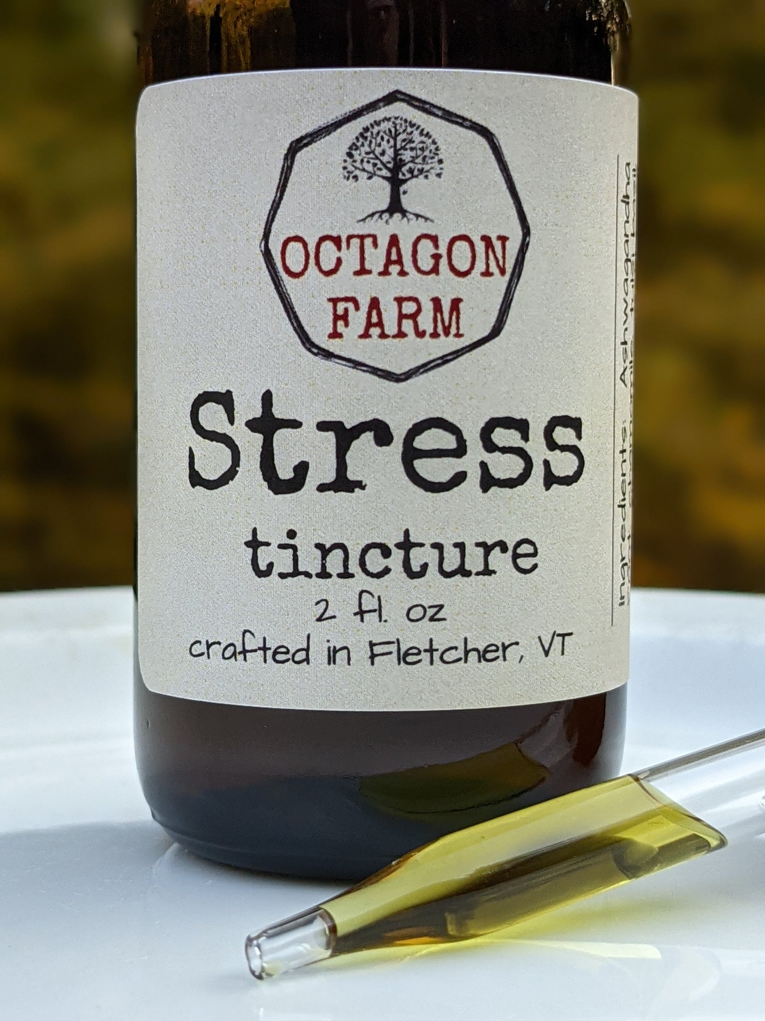 Stress Tincture - chamomile, ashwagandha, lemon balm